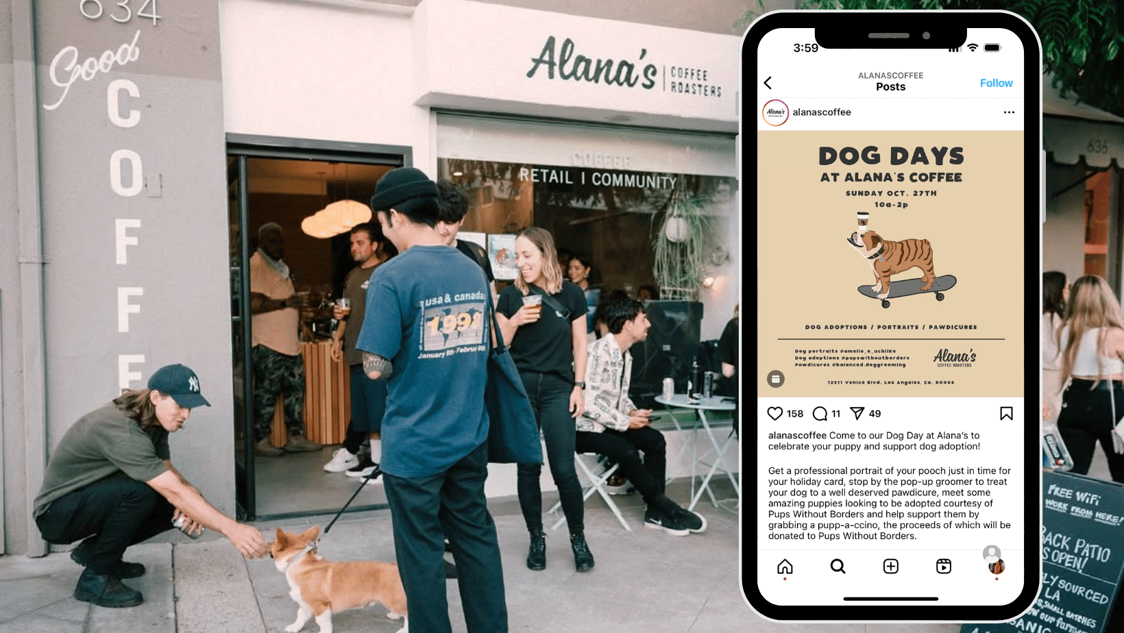 Alana's coffee shop instagram