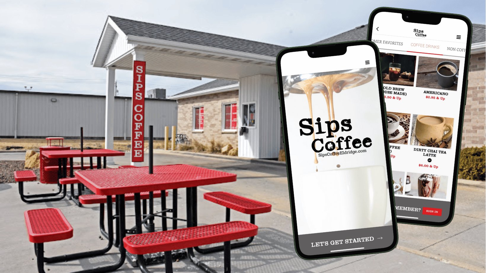 Sips Coffee Shop and Mobile App by Craver